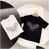 Abiti coordinati per la famiglia Bambini Estate T Shrits Tees Ragazzo Ragazza Top Donna Lettera Moda Casual Abbigliamento genitore-figlio Madre Bambino Bambino 1 Dhlim