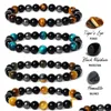 Beaded 8Mm Colorf Tiger Eye Hematite Bracelets Black Stone Bead Magnetic Protection So Jewelry Psera Drop Delivery Dhah3