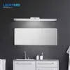 Lamps LUCKYLED Modern Led 8W 12W 16W 20W AC90-260V Mounted Wall Lamp Bathroom Mirror Light Fixture Sconce Black SilverHKD230701