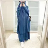 Etnische Kleding Wepbel Kostuums met Capuchon Volkskostuum Volledige Covers Khimar Grote Schommel Effen Gewaad Jurk Jilbab Ramadan Gebed Djellaba Is280k