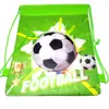 Geschenkpapier 10 teile / los Alles Gute zum Geburtstag Veranstaltungen Party Jungen Kinder Gefälligkeiten Fußball Thema Mochila Babyparty Dekorieren Fußball Kordelzug Geschenke Taschen 230701