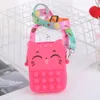 Cute Color Smile Cat New Messenger Bag Girls Toys Anti-Stress Push Bubble Simple Dimple Stress Relief Squeeze Toys for Kids 2178