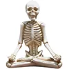 Creative résine artisanat ornements Yoga crâne personnage Statue artisanat squelette corps humain Art décoration de la maison accessoires