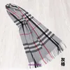 Designer Luxury Bur Home scarves for sale Checkered Scarf Women's Winter 2023 New Men's Autumn and Classic British Wool Cashmere