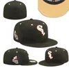 Chapeaux ajustés les plus récents Broderie Snapbacks ball Designer Fit Flat Chapeau adulte Casquettes de baseball réglables Toutes les équipes Logo Sports de plein air Casquette de soleil en maille fermée tailles 7-8