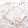 Dining Chairs Seats Muslin Fabric Bamboo Fiber Baby Cartoon Holding Blanket Swaddle Mutiple Stroller Items For borns Bath Towel Birth Maternity 230703