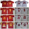 American College Football Wear USC Trojans 9 JuJu Smith-Schuster Jersey Herr College Football Sam Darnold Adoree Jackson 32 OJ Simpson Stitched Röd Vit Storlek