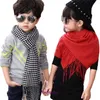 Fashion Bur Home women's scarves for winter and autumn Parent child checked scarf trendy baby pure cotton children boys girls students extended shawl