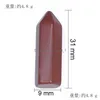 Stone Fashion Chakra Natural Hexagon Prism Shape Aventurine Rose Quartz Charm For Jewelry Making 9X31Mm Drop Delivery Dhjkp