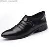 Dress Shoes Dress Shoes Man Flat Classic Men PU Leather Wingtip Carved Italian Formal Oxford Plus Size 38-48 for Winter Z230704