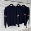TB Thom Cardigan Fashion All-Match Sleeve RWB Striped Korean Style Knitte Sweater Causal Business暖かい冬の男性セーター