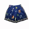 Heren Shorts Whiskey CASABLANCA Zijden Shorts Mannen Vrouwen Hoge Kwaliteit Trekkoord Strand Shorts Rijbroek 230701