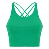 Sexy Y-Type Sports top Allonger Verison Rembourré Gym Workout Bra LU-127 Femmes Naked-feel Fabric Plain Sport Yoga Bras Fitness Crop Tops