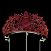 Europe Baroque reine princesse cristal diadème couronne pour femmes mariage Vintage mariée couronne cheveux robe accessoires