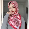 Foulards 2023 Soie Châle Carré Écharpe Pour Femmes Imprimer Bandeau Foulard Satin Hijab Bandeaux De Cheveux Foulard Femme Tête Wraps Bandana J230801