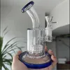 Glass Bong Hookahs 연기 파이프 다운 스템 Perc Glass Oil Heady Dab Rigs 14mm Banger