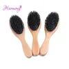 Brosses à cheveux 50pcslot Vernis naturel professionnel Manche en bois Mélange de poils de sanglier Extensions de cheveux en nylon Brosse pour outils d'utilisation de salon 230701