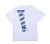 Designer Mens T-shirts Bleu Large V Print Short Sleeve Summer Fashion Loose Short Sleeve pour hommes et femmes Summer Cotton Couples TEES Top Clothing Pullover Tees