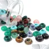 Steen 10Mm Losse Kralen 4Mm Gat Natuurlijke Rozenkwarts Turquoise Naakte Stenen Diy Sieraden Acc Drop Levering Dhxai