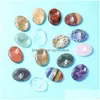 Stone Worry Thumb Gemstone Natural Rose Quartz Healing Crystal Therapy Trattamento Reiki Minerali spirituali Mas Palm Gem About Drop De Dhr13