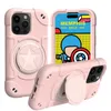 America Shield 360 Rotation Kickstand Shockproof Shold Phone Case for iPhone 14 Pro Max 13 12 Proヘビーデューティハイブリッド3IN1ソフトシリコンハードPCロボットディフェンダーバックカバー