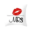 Taie d'oreiller Saint Valentin Taie d'oreiller Love You Mr Mrs Letters Imprimé Er Home Office Sofa Throw Lovers Drop Delivery Garden Textiles Dhwlr