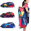 Sacs de tennis Sac de badminton original YWYAT pour 3 raquettes de badminton Grande capacité Double compartiment Raqueteira Sacs de sport de raquette Sac de tennis 230703