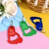 Other Event Party Supplies 20pcs Personalized Baby Foot Shaped Keychain Keyring Bottle Opener Gender Reveal Shower Baptism Favor Souvenir Return Gift 230701