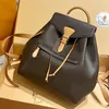 Borse classiche unisex Zaino Zaino nero Borse a tracolla in vera pelle vecchia lettera di fiori Tasche multiple di buona qualità 33c239z