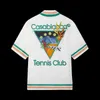 Casa Designer Fashion Clothing Shirts Tracksuits Casablanca Tennis Club 23 Tennis Court Romantic Hawaiian Men's Women's Short Shirt