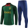 23 24 Portugal Tracksuit Joao Felix Soccer Training Suit Ruben Neves Bruno Ronaldo Fernandes Portugieser Portuguese Kids Kit Unifores Survetement