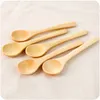 13x3cm Japanese Style Wood Spoons Tablespoon Seasoning Spoon Pudding Honey Coffee Spoon Tableware Home Kitchen Tools 500pcs