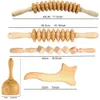 Другие массажные предметы деревянные терапии массаж инструменты лимфатическая дренаж массажер деревянный чашка массажная палочка для контуры для антиклувлитов 230701