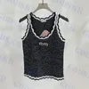 Femmes Tricot Réservoirs Strass Lettre T Chemises Vintage Dames T-shirts D'été Sexy Camisoles Haute Qualité Vêtements