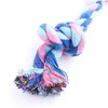 Dog Toys Chews Pet Toy Cotton Braided Bone Rope Double Knot Trumpet Chew For Puppy Drop Delivery Home Garden Supplies Dhyfx