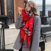 Tasarımcı Lüks Bur Ev Eşarpları Satılık İngiliz Moda Ekose Eşarp Sonbahar ve Kış İmitasyonu Kaşmir Şal Erkek Kadınlar Klima Sıcak Dekorasyon Uzun