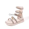 Sandalen Zomer Kinderen Meisjes Gladiator Sandalen Strass Kristal Prinses Solf Schoenen Antislip Ademend Mode Kinderen Sandalen Meisjes J230703