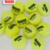 Tenis Balls 12pcs Tenis Eğitim Topları Teloon Yeni başlayanlar için örgü çantalı ileri profesyonel oyuncular Tenis Ball 230703