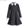 Meisjesjurken Meisjesjurken Wednesday Addams Meisjes Zwarte tule jurk Wednesday Addams cosplay trendy Wednesday Dansjurk Wednesday Addams Z230704