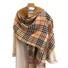 Top Original Bur Home Winter scarves online shop Korean version sweet plaid scarf for womens versatile imitation cashmere thickened double sided tassel shawl