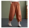 Pantaloni da donna Japan Style Mori Girl Lino Bloomers Primavera Estate Pizzo Loose Harlan Carota