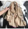 Fashion Bur Home women's scarves for winter and autumn 2023 Cotton linen scarf grid breathable sun protection spring shawl summer tourism beach towel 180 * 90 2U54