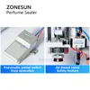 ZONESUN Pneumatic Perfume Crimping Capping Machine Capper Metal Cap Press Machine Sealing Machine Perfume Crimper Sealer ZS-YG08