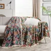 Chair Covers Multifunctional cover towel American country jacquard thick retro sofa nonslip antiscratch blanket 230701