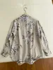 Brunel New Brand Shirts Women's casual shirt luxury quality 23 Early Autumn New Flower Pattern Silk Shirt