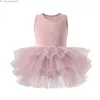 Robes de fille Robes de fille 2 ~ 8 ans Fille Ballet TuTu Dress Professional Kids Dancing Party Dress Performance Costume Princess Wedding Girl Dress Z230704