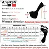 Kleidschuhe Kleidschuhe Aneikeh Große Größe 41 42 43 44 45 Sexy Pumps Hochzeit Frauen Fetischschuhe Prägnante Damenpumps High Heel Stripper Flock Pumps 16 cm Z230703