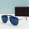 1017 Vierkante Pilot Zonnebril Palladium Blauwe Lens Heren Zomer Sunnies gafas de sol Sonnenbrille UV400 Brillen met Doos