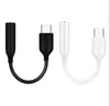 Typ-C USB-C hane till 3,5 mm hörlurskabel Adapter AUX Audio Headset Honkontakt för Samsung Note 10 20 S20 Ultar S21 Galaxy Z Fold 2 Flip Plus Smart Phone S23