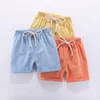 Shorts Kinder Sommer Shorts Für Jungen Kinder Casual Strand Shorts Candy Farbe Baumwolle Leinen Atmungsaktive Weiche Kurze Hosen Für Mädchen 100-160 cm 230703